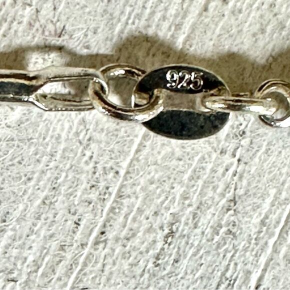 Sterling silver agate slice pendant necklace - Picture 6 of 11